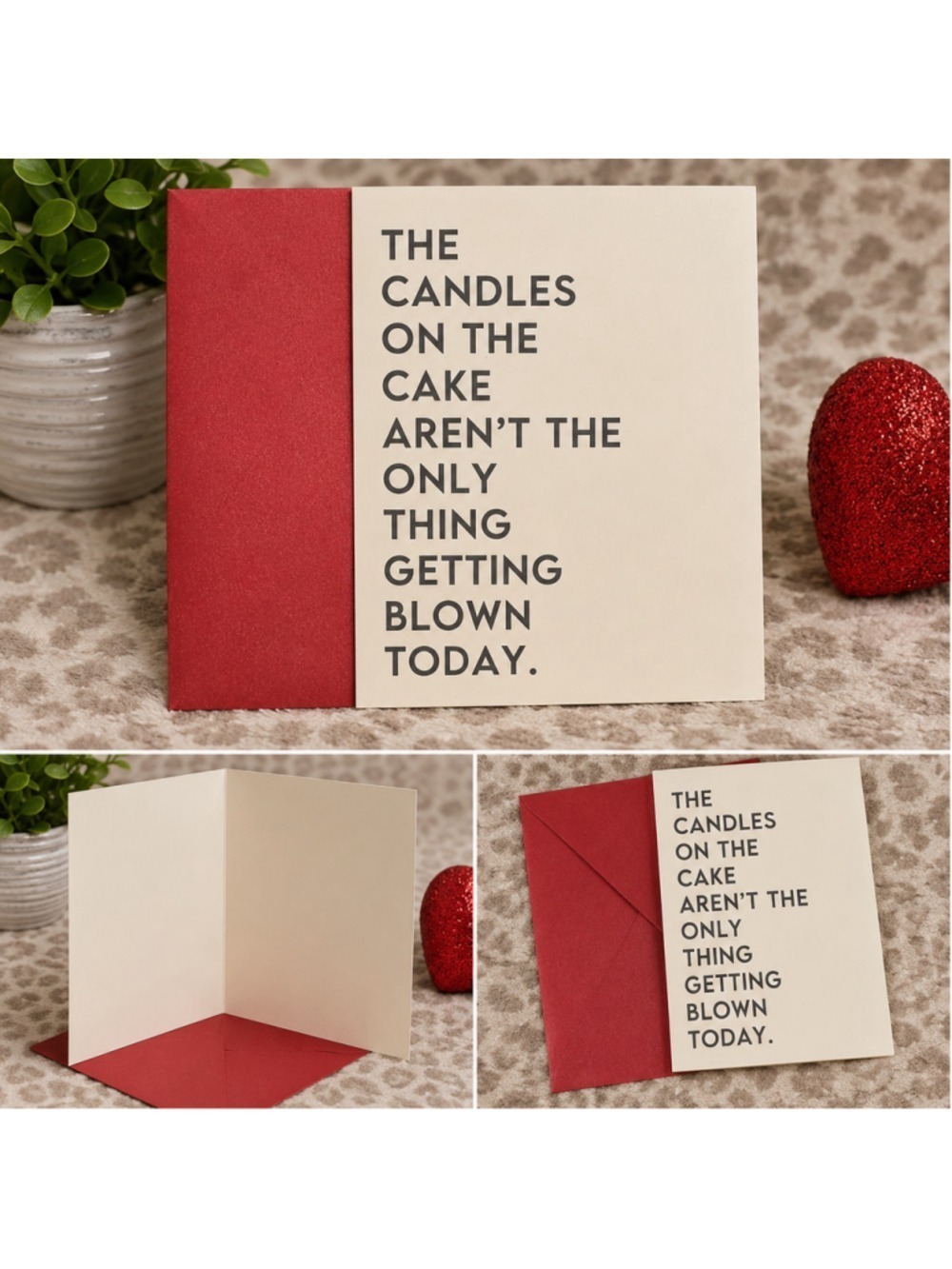 Funny Adult Birthday Card | “The Candles on the Cake Aren’t the Only Thing Getti